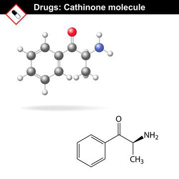 Cathinone recreational drug structure
