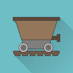 icon of coal trolley
