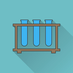 icon of laboratory tubes