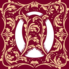 old vintage letter O
