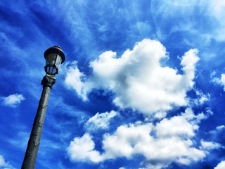 vintage lantern against the sky