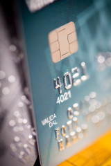 Close up of credit card