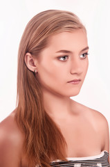 Fototapeta premium woman on isolated background