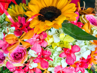 flower bouquet background