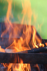 fire wood background