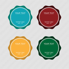 Four color version of badges