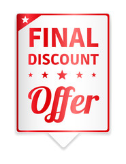 Final Discount Offer Red Tag