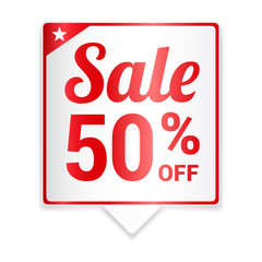 Sale 50% Off Red Tag