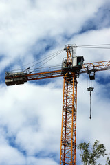 building construction crane sky