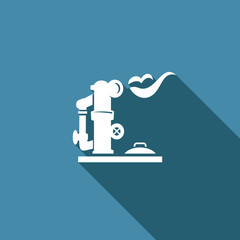 Gas storage icon. Vector Illustration.