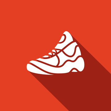 Running Shoe Icon. Vector illustration