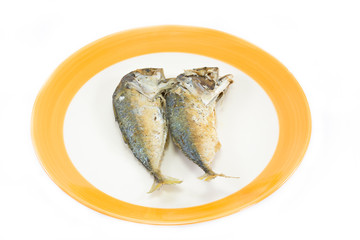 Thai mackerel on dish