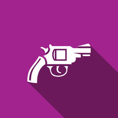Fototapeta premium Revolver icon. Vector Illustration.