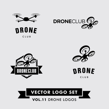 Drone Vector Logo Set 
