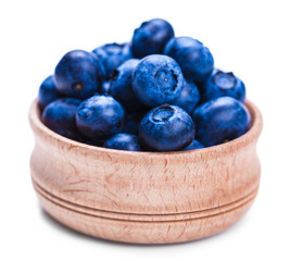 Fresh blueberries in a bowl