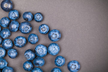 natural fresh blueberries closeup