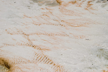 Pamukkale - Cotton Castle - bizarre system of reservoirs with limestone walls. Turkey.