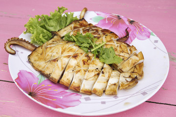 Grilled squid