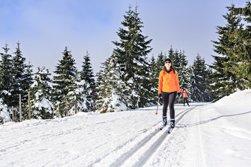 langlauf or cross-country skiing