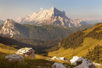 Morning view of Mount Civetta