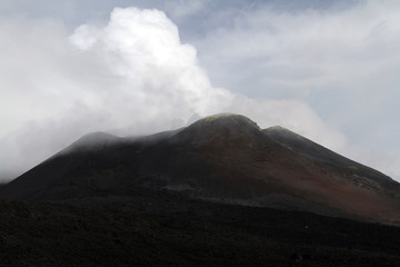 Plakat volcano etna sicily
