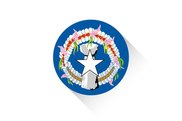 Round flag with shadow of Marianas