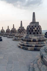 Borobudur Buddhist temple with Stone Carving, Magelang,  Java