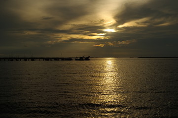 dark sea at night