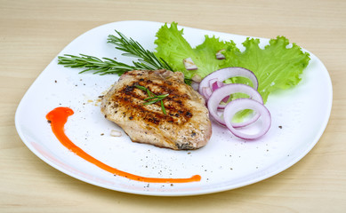 Grilled beef steak