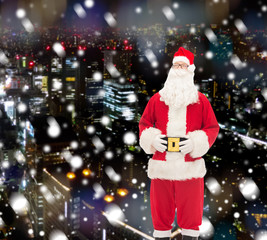 man in costume of santa claus