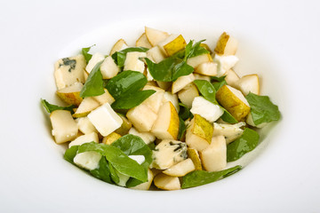 Pear and cheese salad
