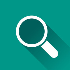 magnifying flat design icon
