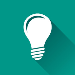 lightbulb flat design icon