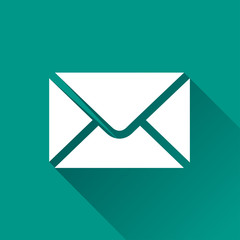envelope flat design icon