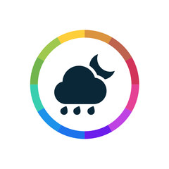 Modern Multicolored Icon