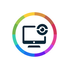 Modern Multicolored Icon