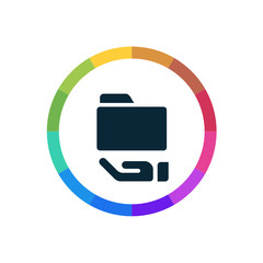 Modern Multicolored Icon