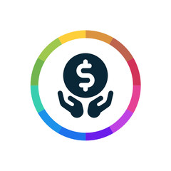 Modern Multicolored Icon