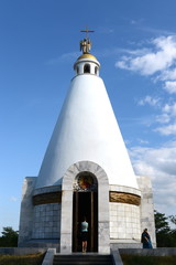 Fototapeta premium The temple-chapel of St. George on Sapun mountain. Sevastopol, Crimea