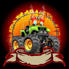 Cartoon Monster Truck © Mechanik