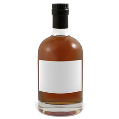 Realistic bottles of cognac.  Illustration contains gradient meshes.