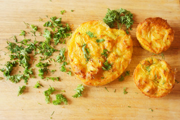 cakes, muffins vegetables