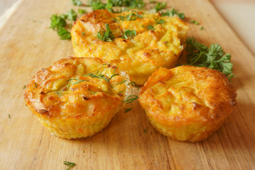 cakes, muffins vegetables