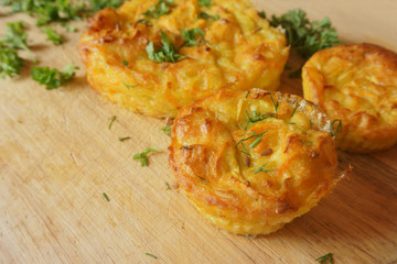 cakes, muffins vegetables