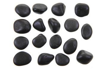 Fototapeta na wymiar black stones isolated
