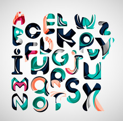 Collection of alphabet letters logos design elements