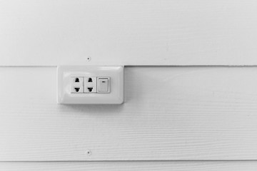 Switch button.Electrical element to turn light and electricity on and off