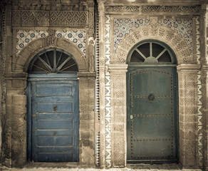 Ancient doors, Essaouira, Morocco