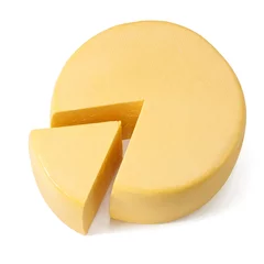 Tuinposter cheese wheel isolated © kiv_ph