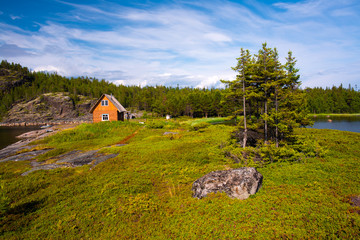 the house on the seashore in the north